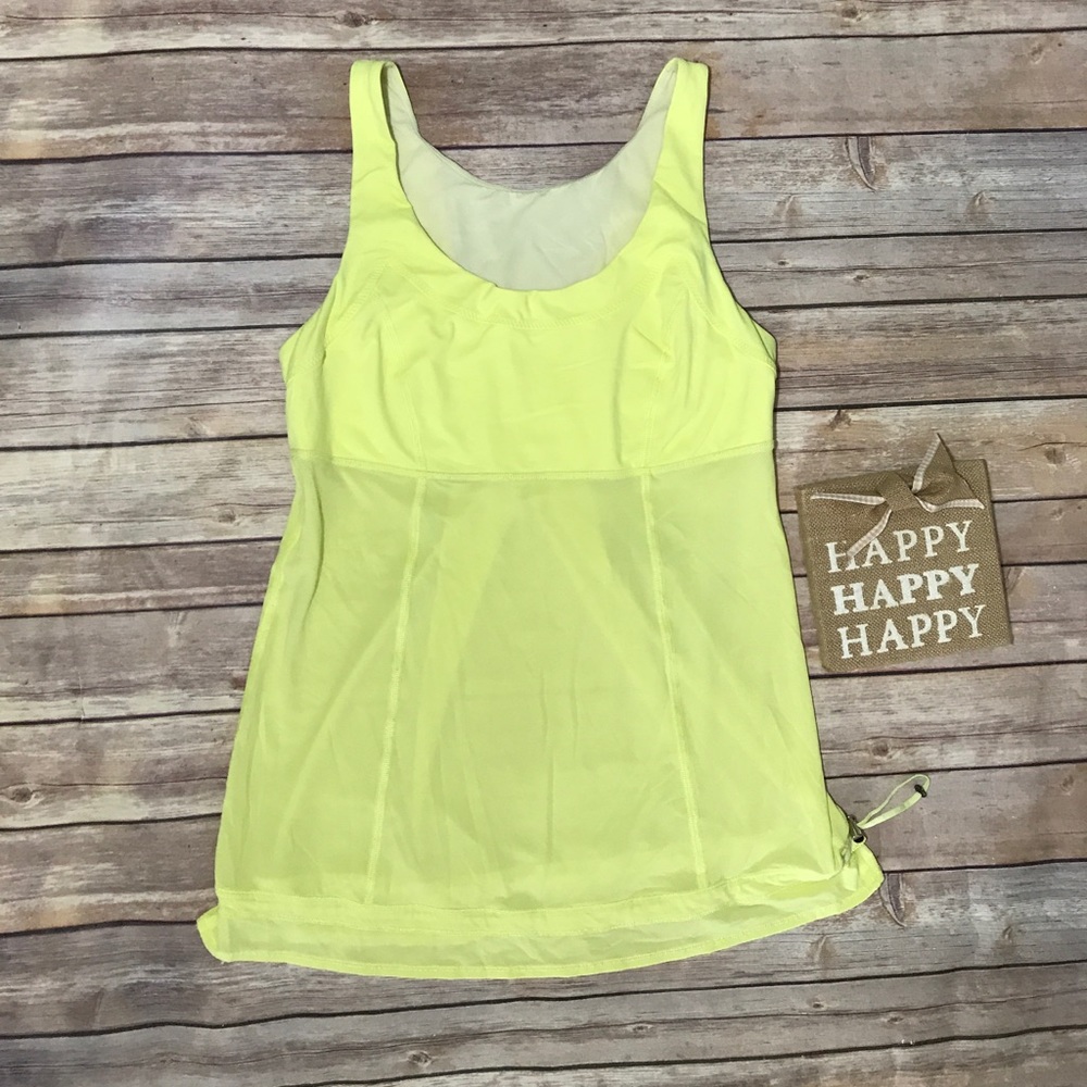 Lululemon Yellow Tank size 8 GUC